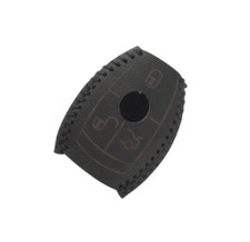 Mercedes Schlüssel Etui Leder Cover A B C E Klasse W203 W210 W211 AMG W204 schwa