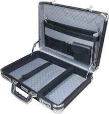 HMF Alu Aktenkoffer Herren Zahlenschloss Alukoffer Businesskoffer Herrenkoffer