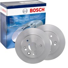 2X BOSCH BREMSSCHEIBEN 282mm VOLL HINTEN PASSEND FÜR HONDA CR-V CROSSROAD