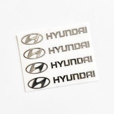 4x Hyundai Embleme Logo