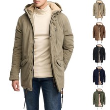 Indicode Herren Winterjacke INLedley-Cordjacke Herrenjacke Teddyfutter Jacke