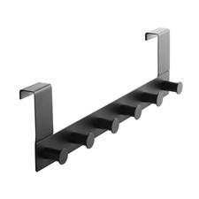 Türgarderobe Tür Hakenleiste Türhaken zum Einhängen 6 Haken Edelstahl Garderobe