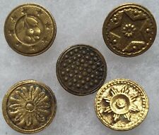 Konvolut 5 flache Knöpfe Typ