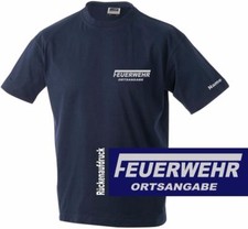 Feuerwehr T-Shirt / Hemd navy