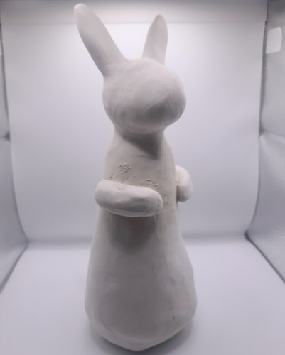 Dekofiguren hase weiß matt - hase,