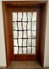 Bleiglas Buntglas aus/in Tür ca. 900 x 600 mm