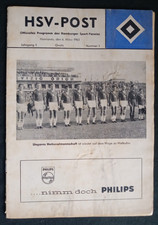 Orig. PRG  06.03.1963  in Hannover  HAMBURGER SV - UNGARN Nationalteam  !!  TOP