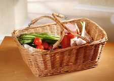 Einkaufskorb Weide stapelbar