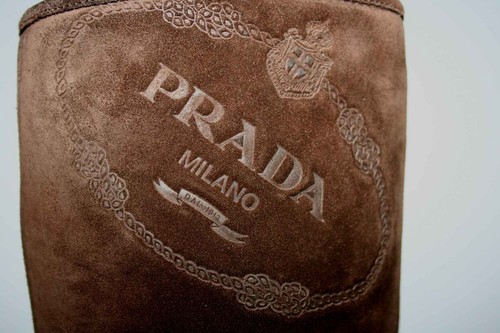 Prada stiefel großes logo - stiefel,