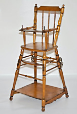 ANTIKE HOLZPUPPE TEDDYBÄR METAMORPHER HOCHSTUHL NIEDRIGER STUHL und TISCH 60cm