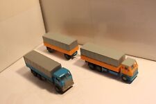 2Stk VOLVO 3achs Lkw u 1Stk 2achs Anhänger m Plane M1:87 VEB Prefo Dresden