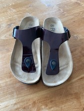 Zehenpantolette 38  Flipflops dunkelbordeux Lack Alyssa - NEU