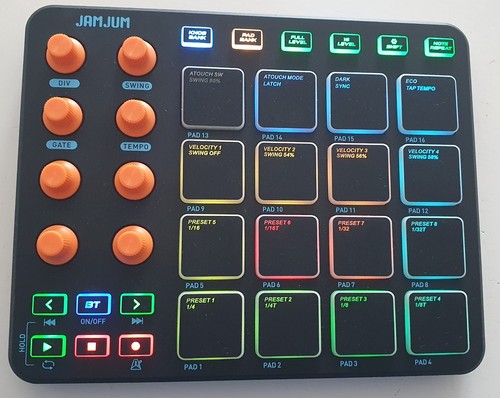 Midi controller pad rgb - controller, 16