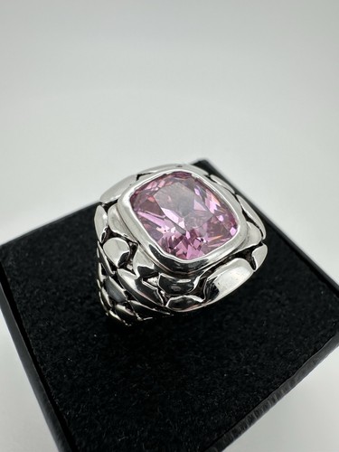 Silberring 925 rosa - , stein