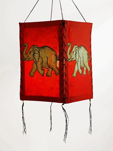 Lampenschirm goldener elefant - lampenschirm,