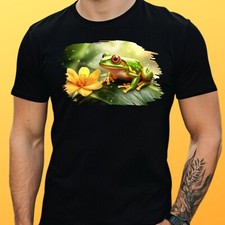 Herren T-Shirt Frosch Motiv
