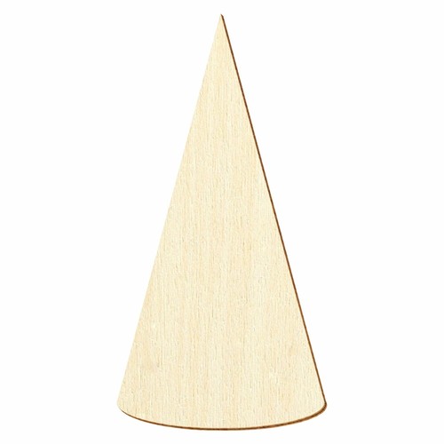 Holz kegel 2d zuschnitt - holz, 2d-zuschnitt