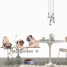 Wandtattoo Aufkleber Mops