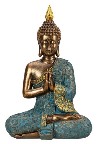 Buddha figur 29cm - figur, gold