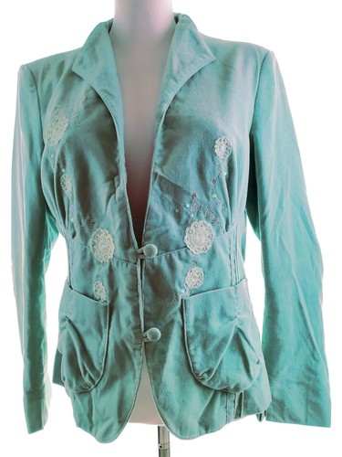 Boho vintage blazer - vintage, grün