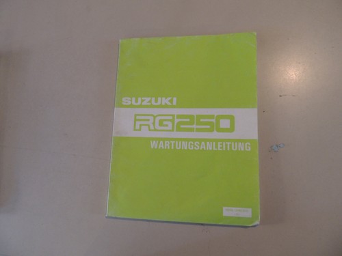Werkstatt handbuch suzuki rg - werkstatt,