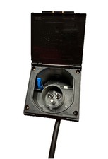 CEE Aussensteckdose Schwarz