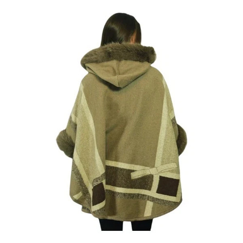 Damen cape poncho mit - cape,