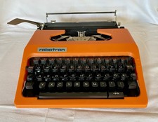 DDR-Schreibmaschine Robotron "Cella" S1001 mit Koffer, Orange