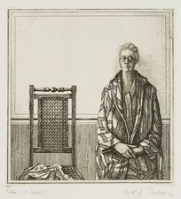 R. ESCHER (*1936), Entfernte Verwandte 1,  1977, Rad. Surrealismus Stillleben