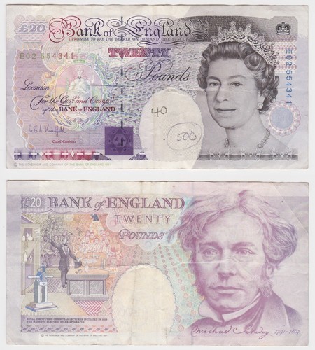 Pound pfund banknote bank - pound, of
