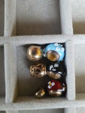 Lovelinks 3x Muranoglas rot