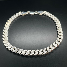 PANZERARMBAND AUS 925/-SILBERWEIß SCHMUCKJAGD