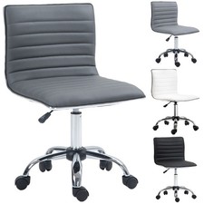 HOMCOM Friseurstuhl Salonstuhl Drehstuhl Rückenlehne Höhenverstellbar Stahl