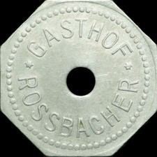 BIERMARKE: "Gut für 1 Bier". GASTHOF ROSSBACHER - SCHNAITTENBACH / BAYERN.