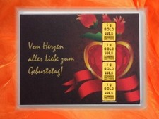 Geburtstag mit Herz Gold