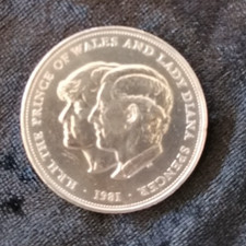 Gedenkmünze -  Hochzeit 1981 Prince Charles und Lady Diana