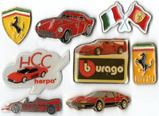 ?Pin-Konvolut 8 Auto Automobil Car Pins Ferrari F40 GTO Testarossa BURAGO rar?
