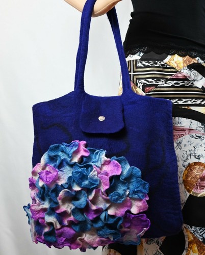 Damen merinowolle henkeltasche - damen,