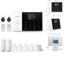 Drahtlose 2G Smart Alarmanlage für Haus, WLAN Alarmanlage Wohnung mit APP, 24...