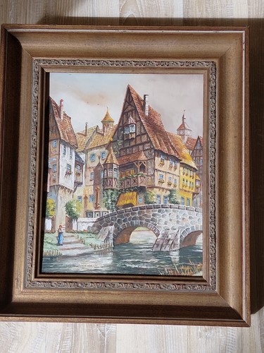 ölbild gemälde signiert - gemälde,