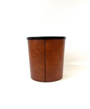 SELTENE ORIGINAL VINTAGE MID CENTURY 60ER LEDER ALTPAPIERTONNE VON LÄUFER GERMANY