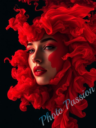 Rotes abstraktes - a4,