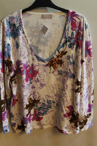 Damen pullover mit pailletten - pullover,