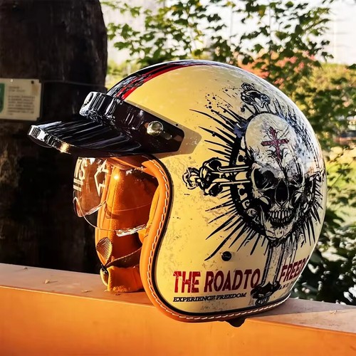 Jethelm motorradhelm retro - 3/4,