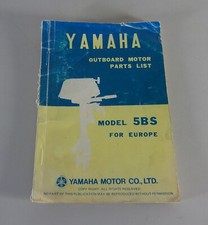 Teilekatalog / Parts List Yamaha Außenborder 5BS für Europa Stand 08/1976