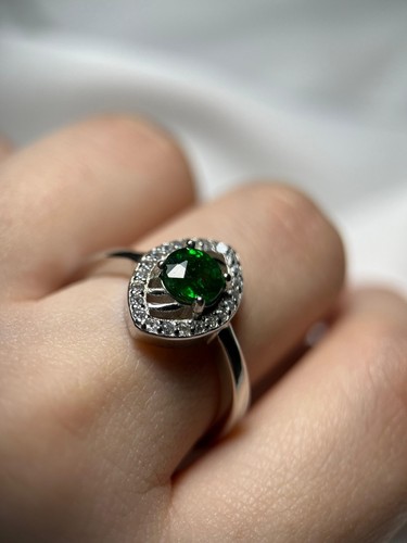 Vintage tsavorit granat ring - vintage,