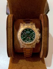 Seiko MOD Uhr , Chronograph,  Gold Grün, NEU mit Karton ! Edelstahl!!