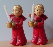 Engel (2) je 13,5cm / Engelfigur Kerzenhalter Weihnachten Keramik