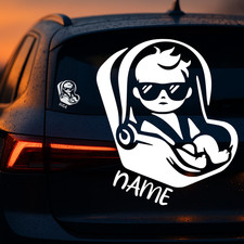 Baby on Board mit Wunschname |