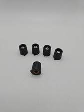 5x Spannzangen-Knopf Zeiger Potiknopf Bedienknopf 6mm Achse NOS (Kl10-44)